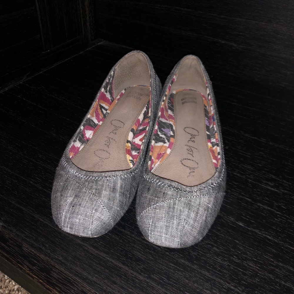 Toms Linen Ballet Flats